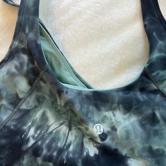 lululemon Align Tank Diamond Dye Silver Blue Tidewater Teal - Picture 4 of 6
